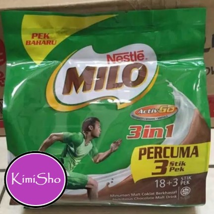 

Milo 3in1 isi 14 stik dan 18 stik / Milo Malaysia / milo 3 in 1