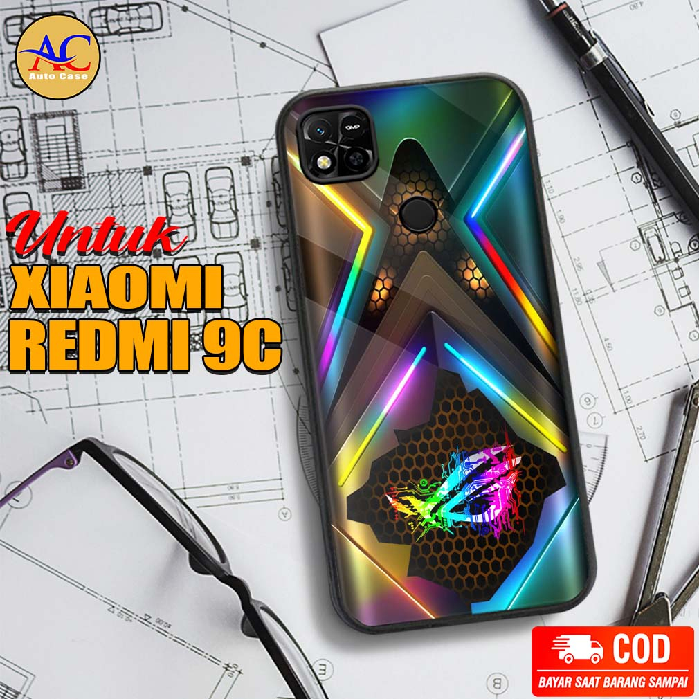 Case Hp Softcase Glossy Xiaomi Redmi 9C ROG.NW Casing Silikon Handphone Pelindung Kamera
