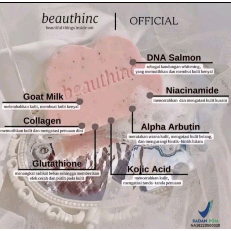 beauthinc crystal gluta soap