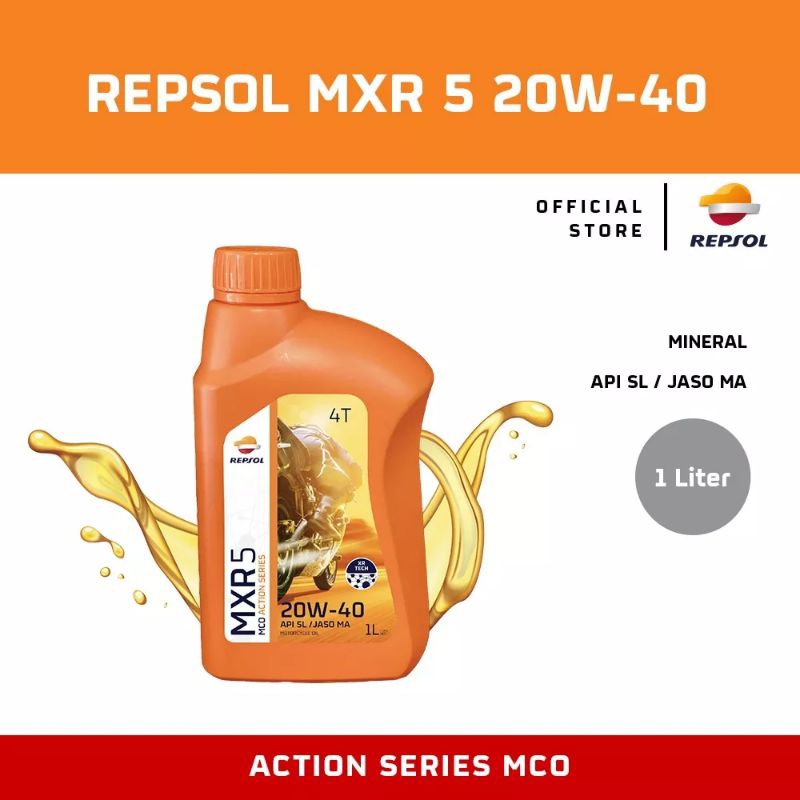 Oli mesin Repsol MXR 5 20W-40 1 ltr