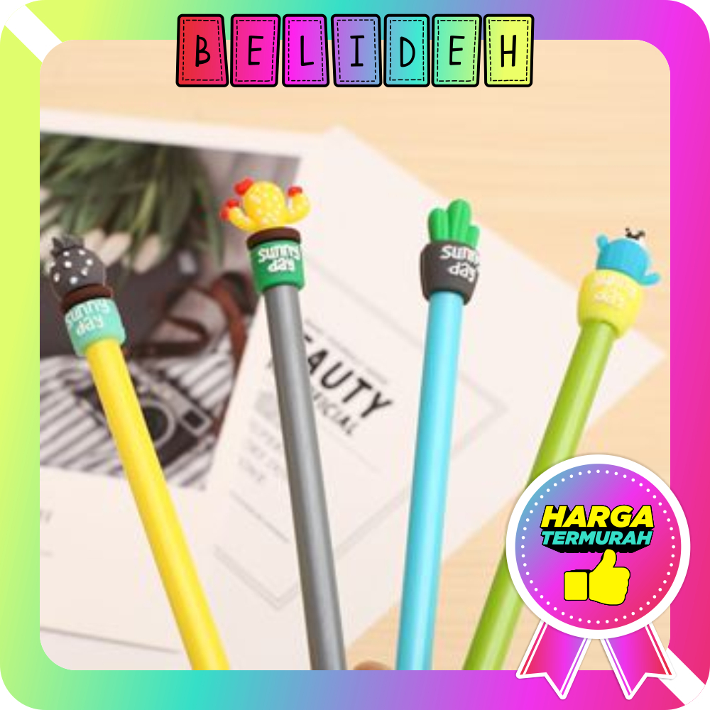 

☛BELIDEH☚ Pena Karakter Kaktus Pulpen Cactus Karakter Lucu Warna Warni Bolpen Cute Tinta Gel Alat Tulis Kantor Sekolah Murah Import S077