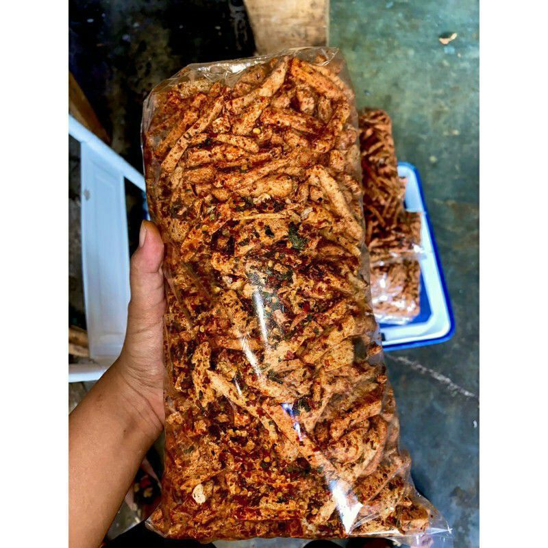 

Basreng stik pedas daun jeruk bumbu melimpah 500gram