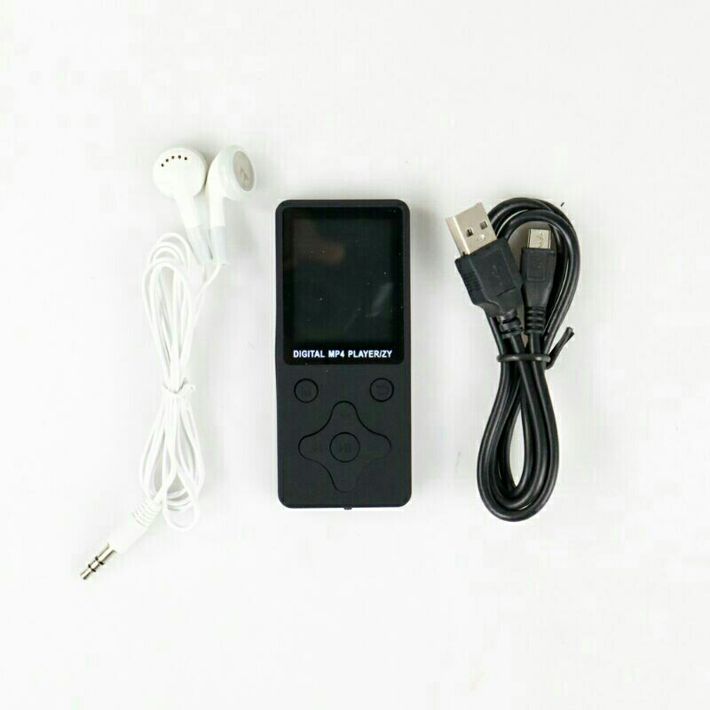 ZYZY MP4 Player Mini Mp3 Portable Music Player TF Card Slot t1 Black