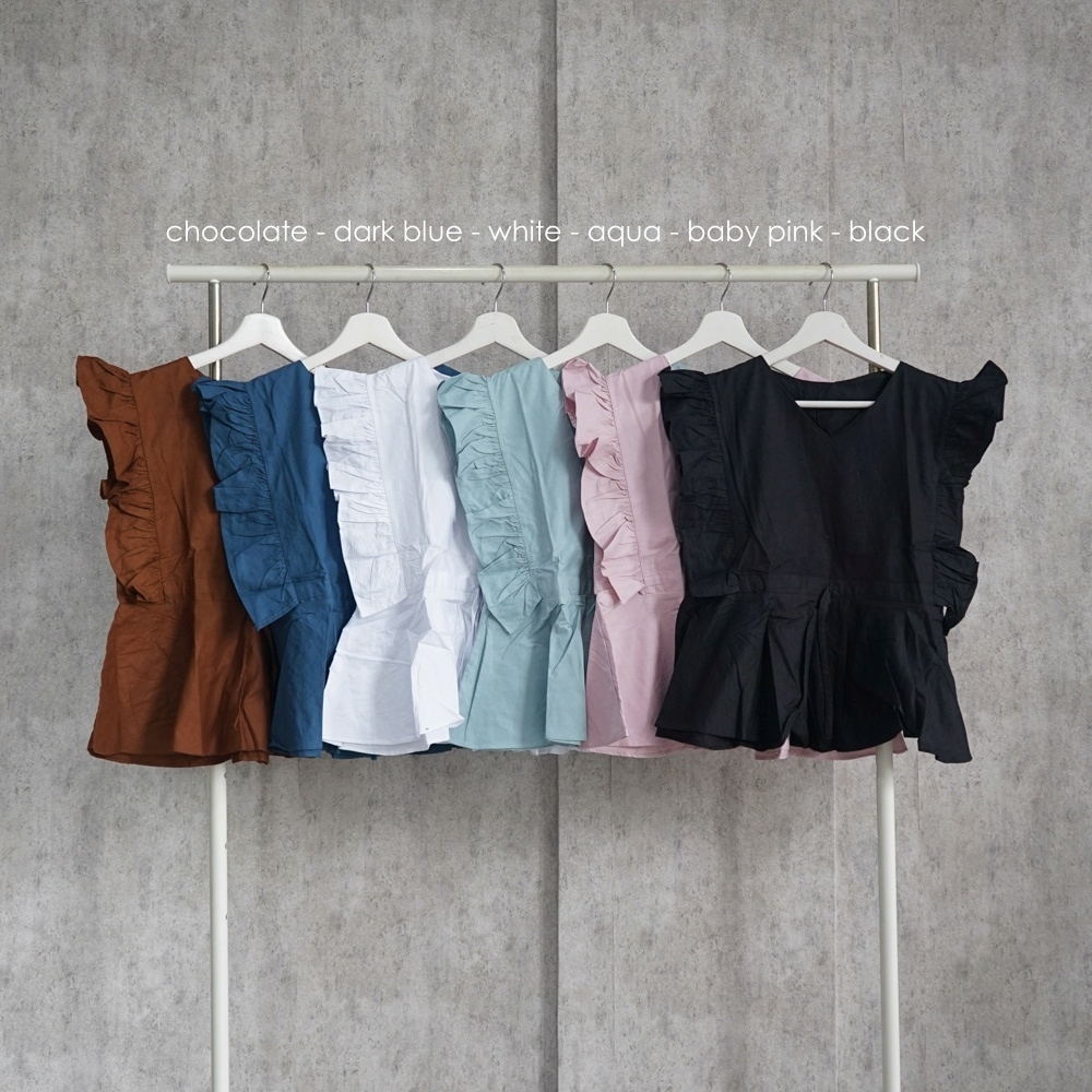 Premium Averley Ruffle Top TH 378 COTTON