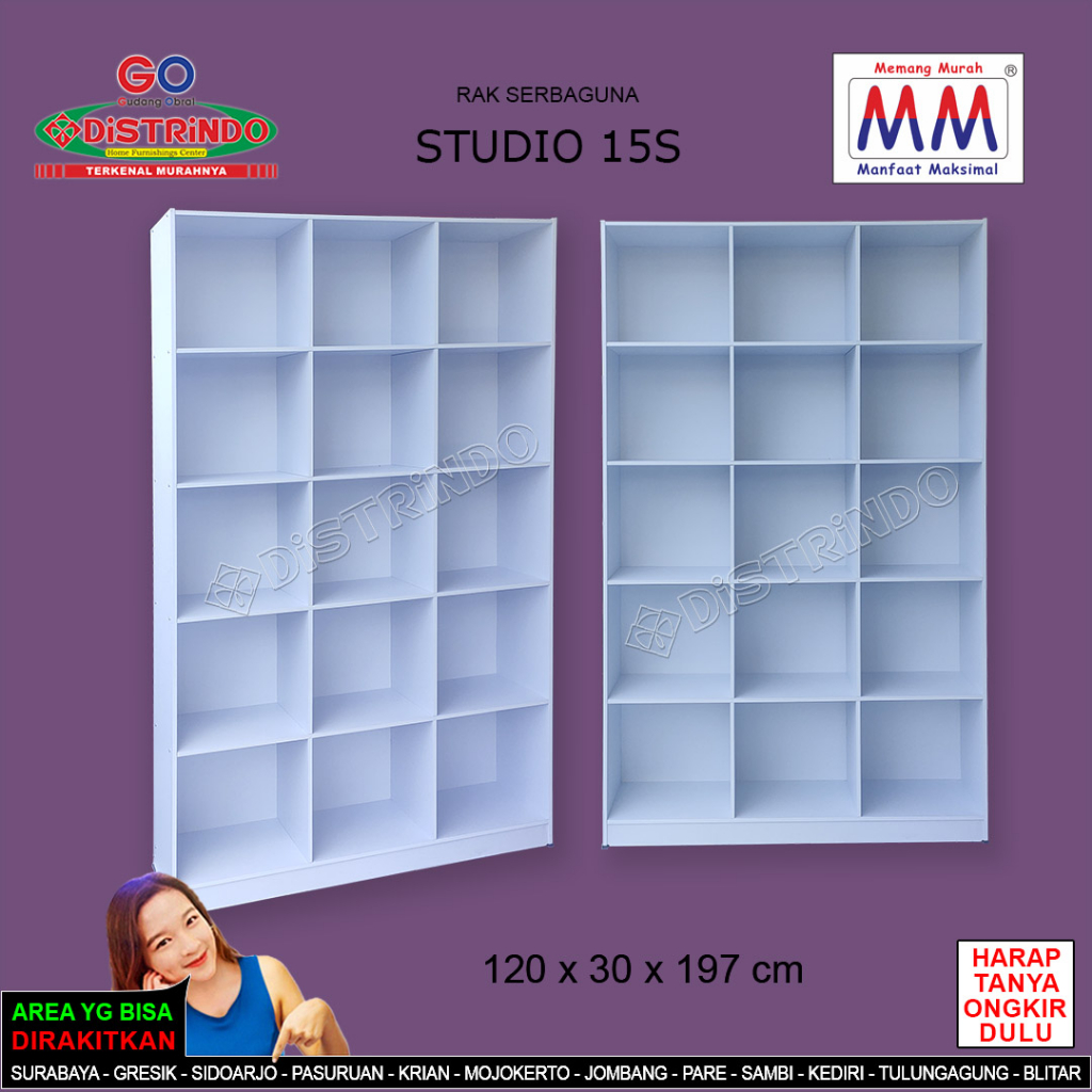 Rak Serbaguna / Rak Laundry / Rak Pajangan Disply / Rak Buku Serbaguna