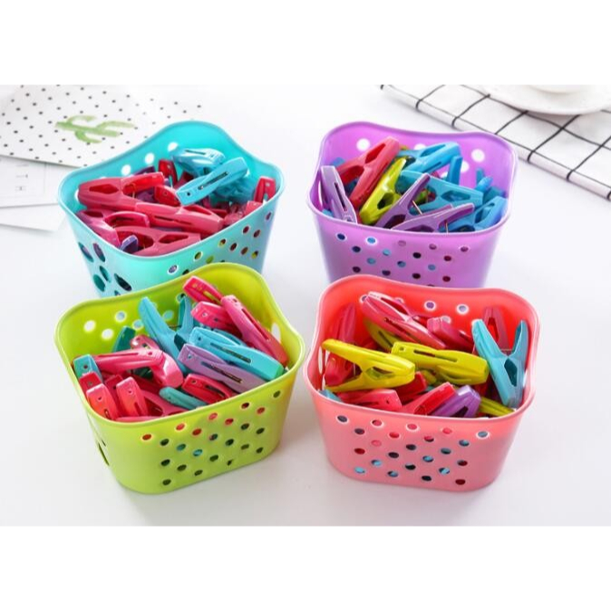 YH PENJEPIT JEMURAN BAJU PAKAIAN ISI 30 PCS / KLIP JEMURAN BAJU PAKAIAN / JEPITAN JEMURAN