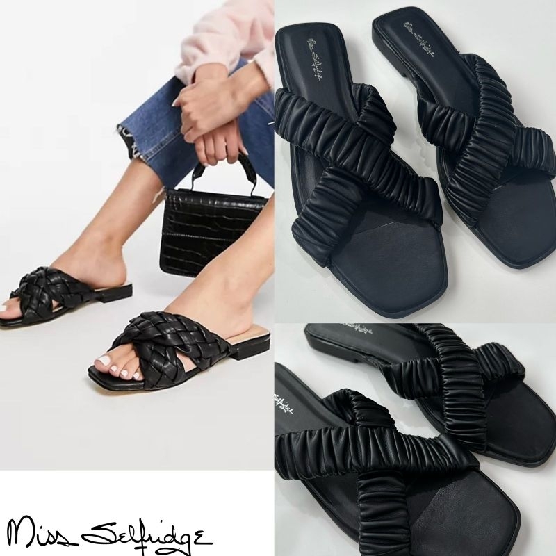 NV studed flat sandals