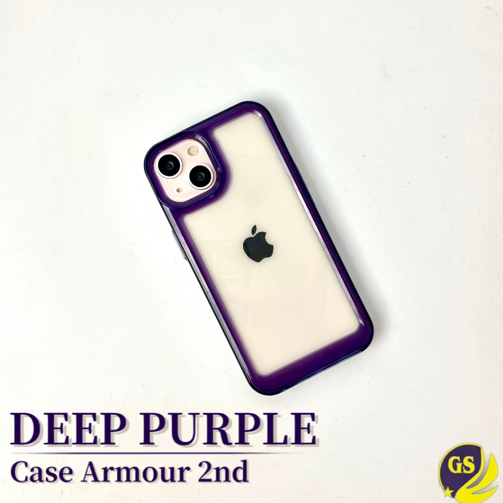 NEW !! ( 2ND GEN ) DEEP PURPLE Case ARMOUR Space Military Drop iPhone Case High Quality Premium Acrylic Casing Clear Bahan Akrilik Space Iphone 6 6s 6g 7 8 7 + 8 + Plus iPHone X XS XR XS MAX iPHone 11 12 13 14 PRO MAX 14 PLUS