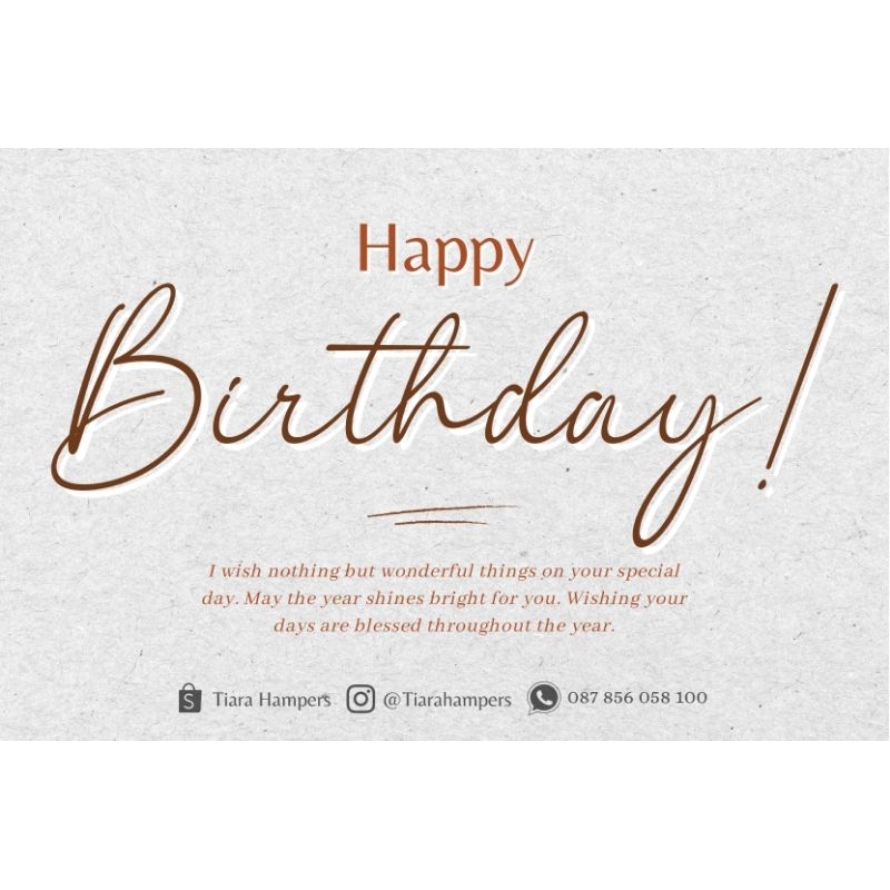 KARTU UCAPAN, GREETING CARD, HAPPY BIRTHDAY, KARTU SELAMAT, KERTAS UCAPAN