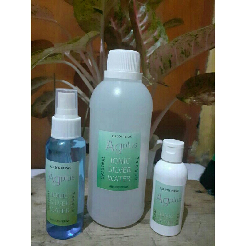 Ag plus silver water (air ion perak)paket komplit