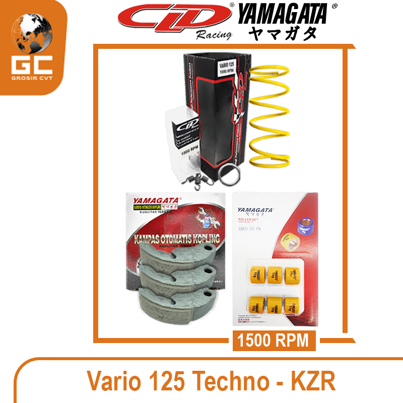 Paket Per CVT + Sentrik + Roller Kampas Ganda Honda Vario PCX ADV Fi ESP CBS ABS Techno Karbu 110/125/150/160 CLD YAMAGATA 1000/1500 RPM