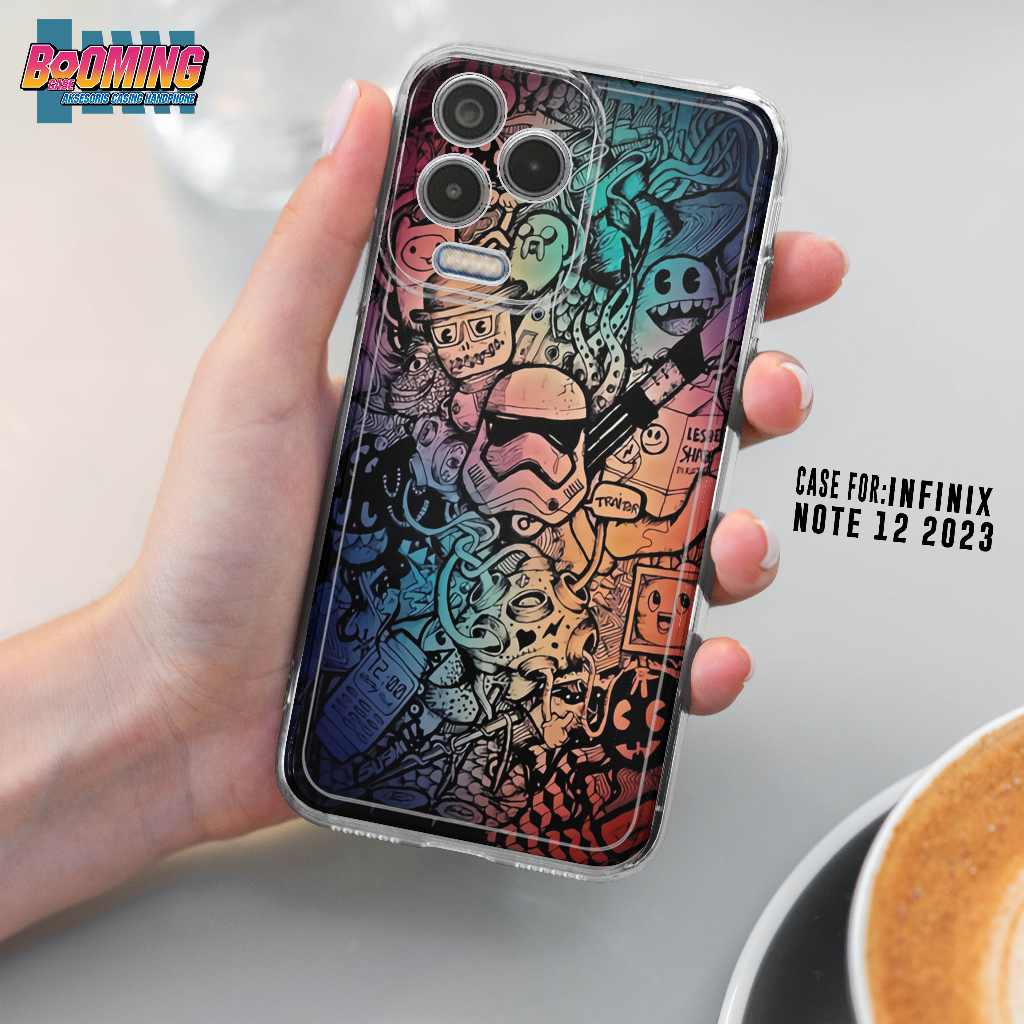 Case Infinix Note 12 2023 Casing Infinix Note 12 2023 Motif [GRAFITI] Booming Case Softcase Premium 
