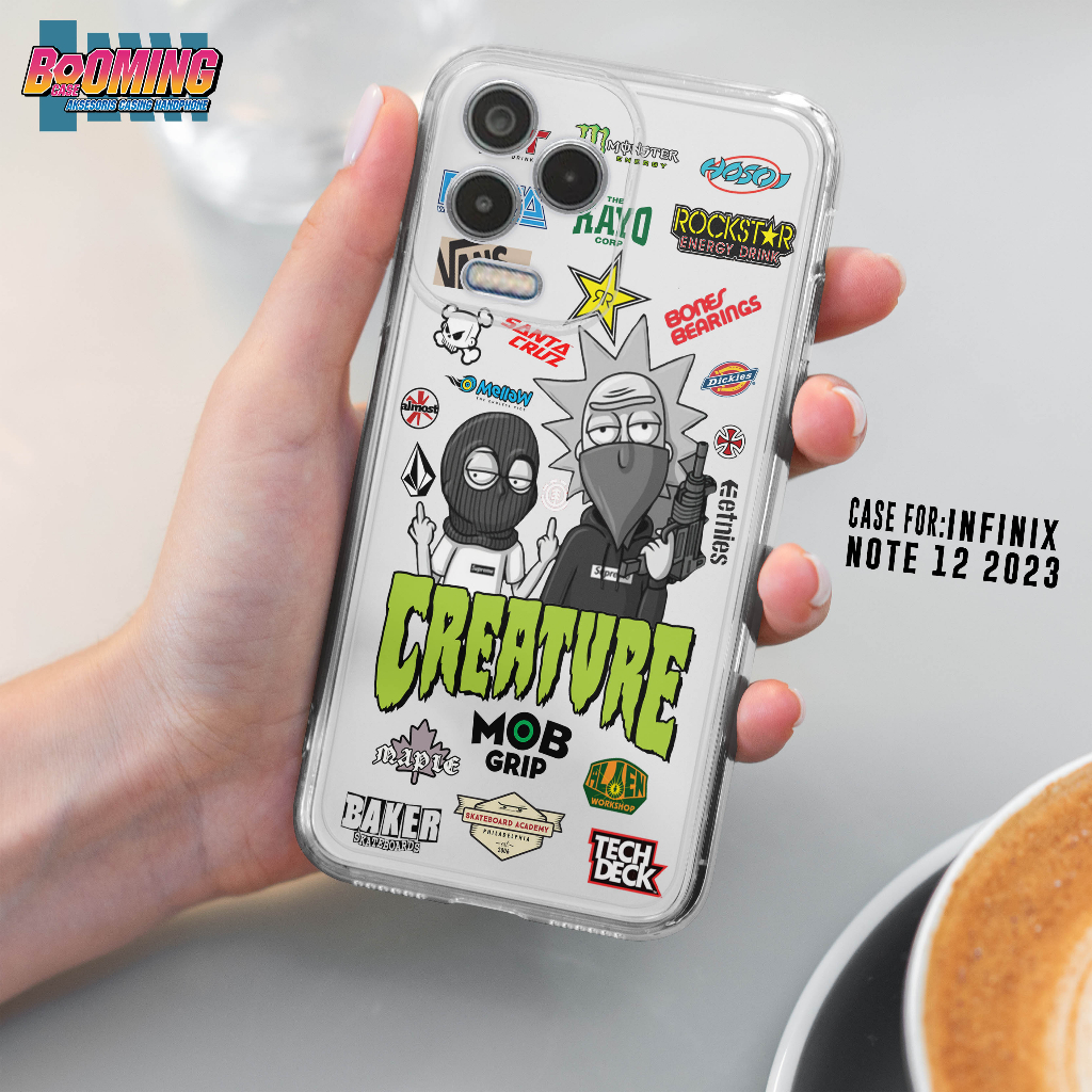 Case Infinix Note 12 2023 Casing Infinix Note 12 2023 Motif [STCKR ICM] Booming Case Softcase Premiu
