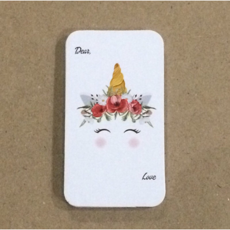 

Kartu Ucapan 1 pack isi 10pcs Souvenir Card Hiasan Hampers Journaling 9x5cm