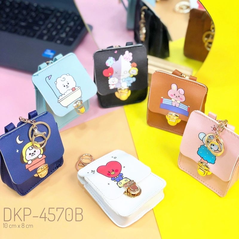 Dompet Koin Bt21 Gantungan Tas Bt21 Gantungan Kunci Bts Aksesoris Bt21