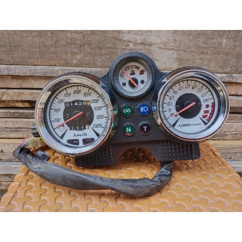 speedometer spedo kawasaki ninja R ss new layar putih original second