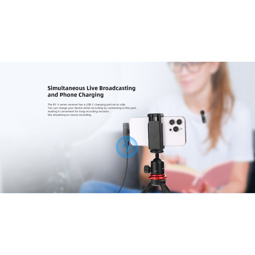 BOYA V10 Wireless Microphone For Android with USB-C - V10