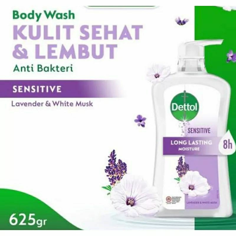 Dettol Body Wash Sabun Mandi Cair Sensitive 625ml