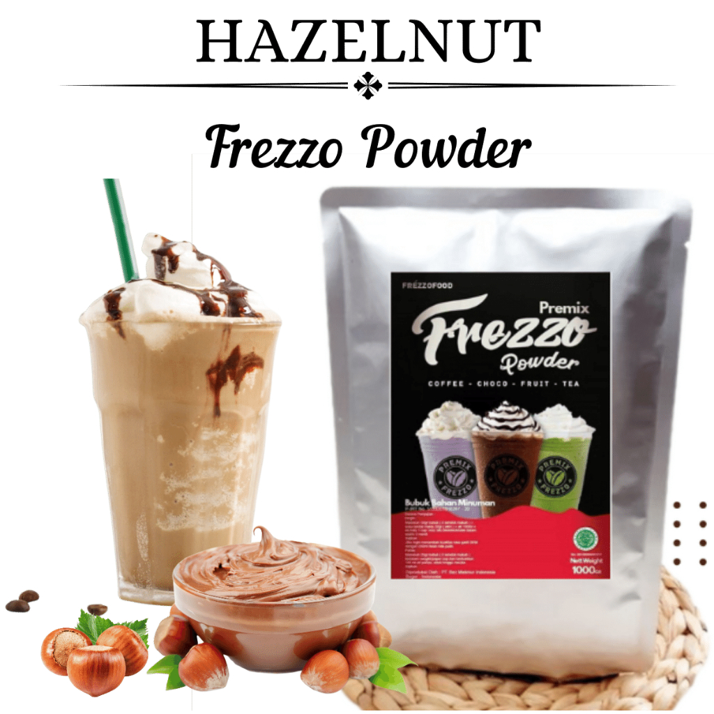 

1 KG FREZZO POWDER RASA HAZELNUT | BUBUK MINUMAN RASA | POWDER DRINK | BOBA BROWN SUGAR |