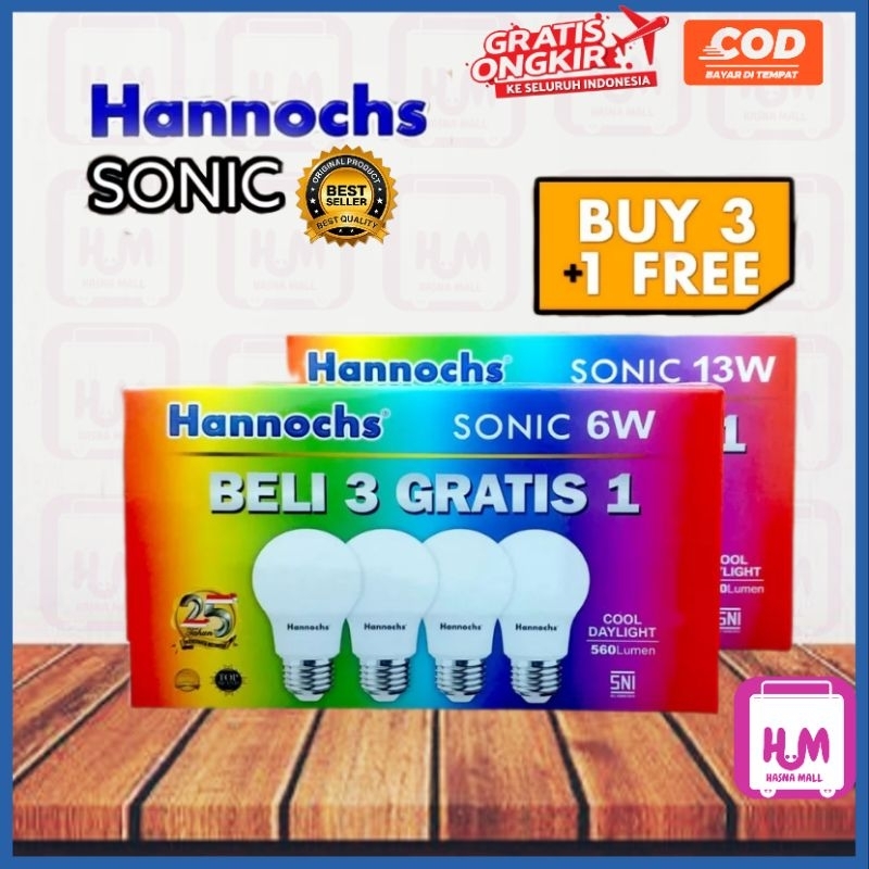 Hannochs  Lampu Led Multipack Sonic 6W 10 W 13 W