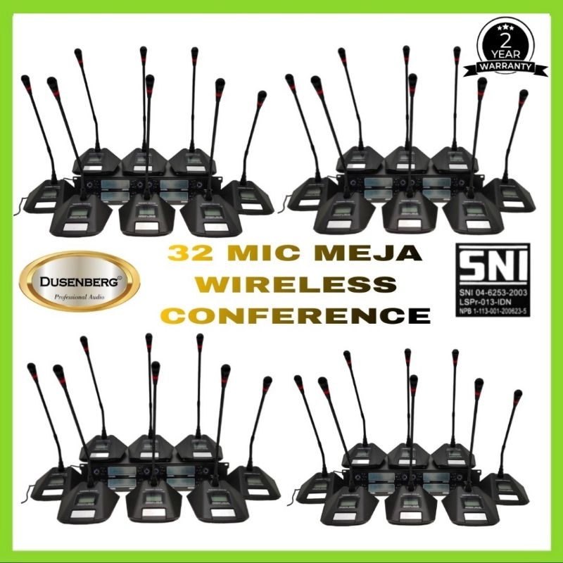 Mic Meja Wireless 32 Channel DUSENBERG SPEAK 800, MIC MEJA MEETING.!!