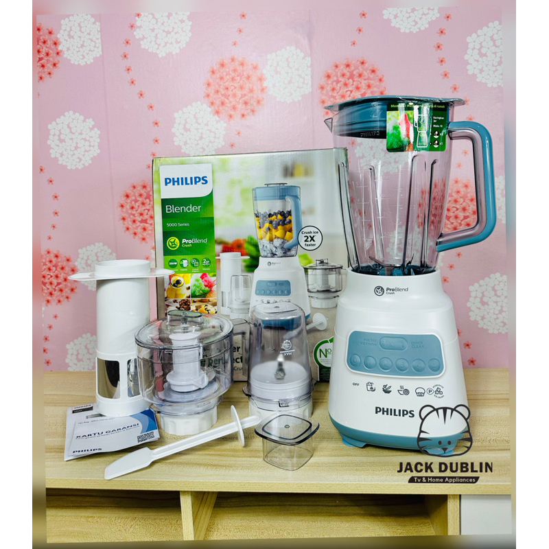 PHILIPS BLENDER PLASTIK 2L HR2223/30 HR2223 HR 2223 GARANSI RESMI