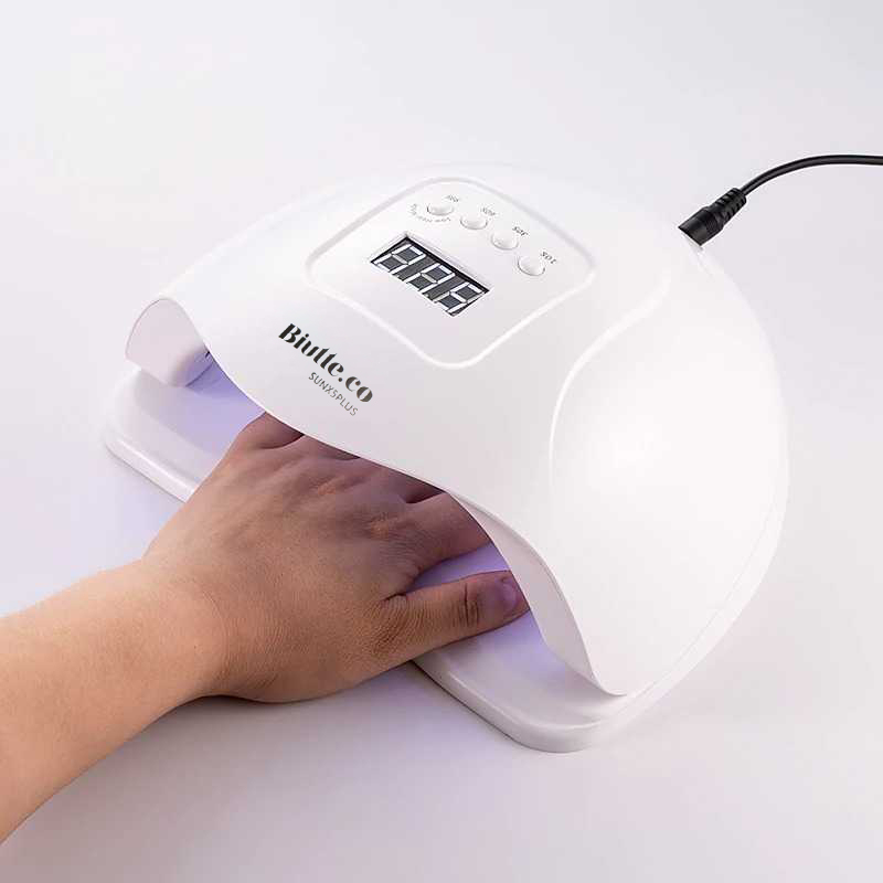 Biutte.co Pengering Kutek Kuku UV LED Nail Dryer 42 LED 120 W - S9 - White + Adaptor