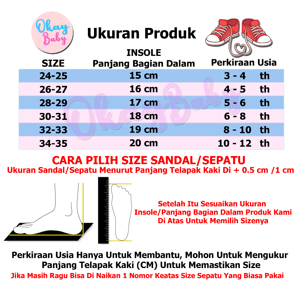 PROMO 12.12 PUNCAK Okaybaby B325 Sandal Slop Karakter Lucu Import Anak Laki2 Perempuan Kekinian Sendal Casual