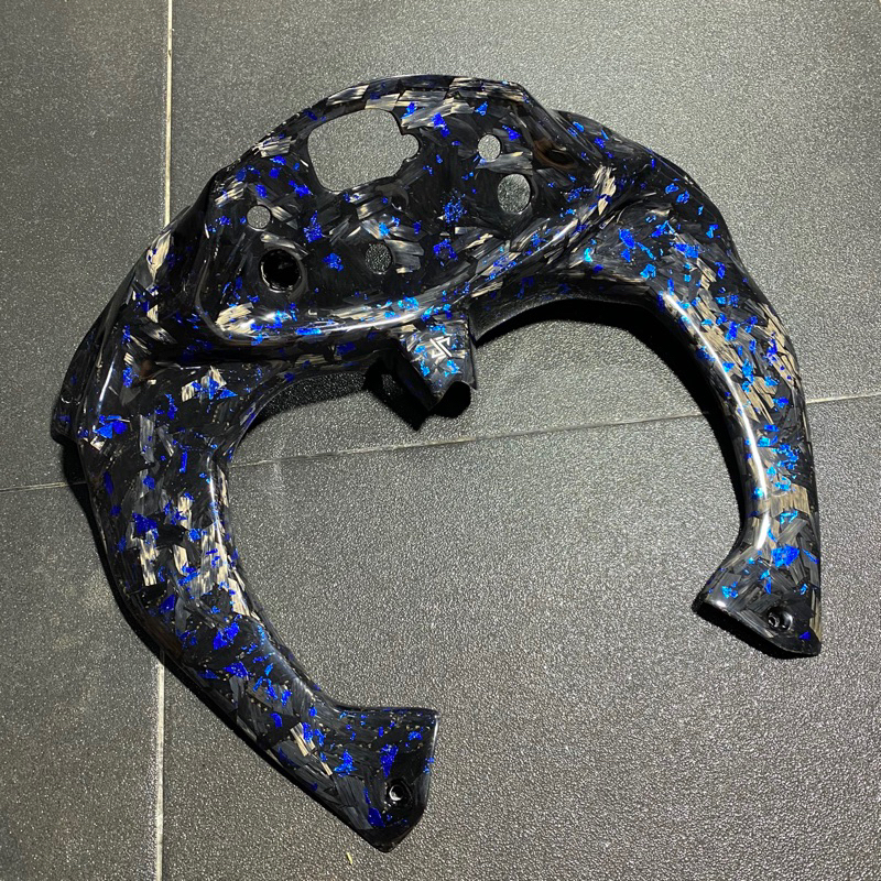 Dashboard zx25r carbon forged blue biru