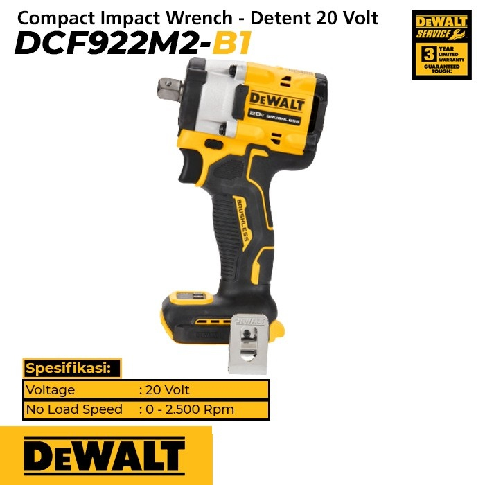 DeWalt ATOMIC DCF922 Cordless Impact Wrench Brushless DEWALT DCF922M2