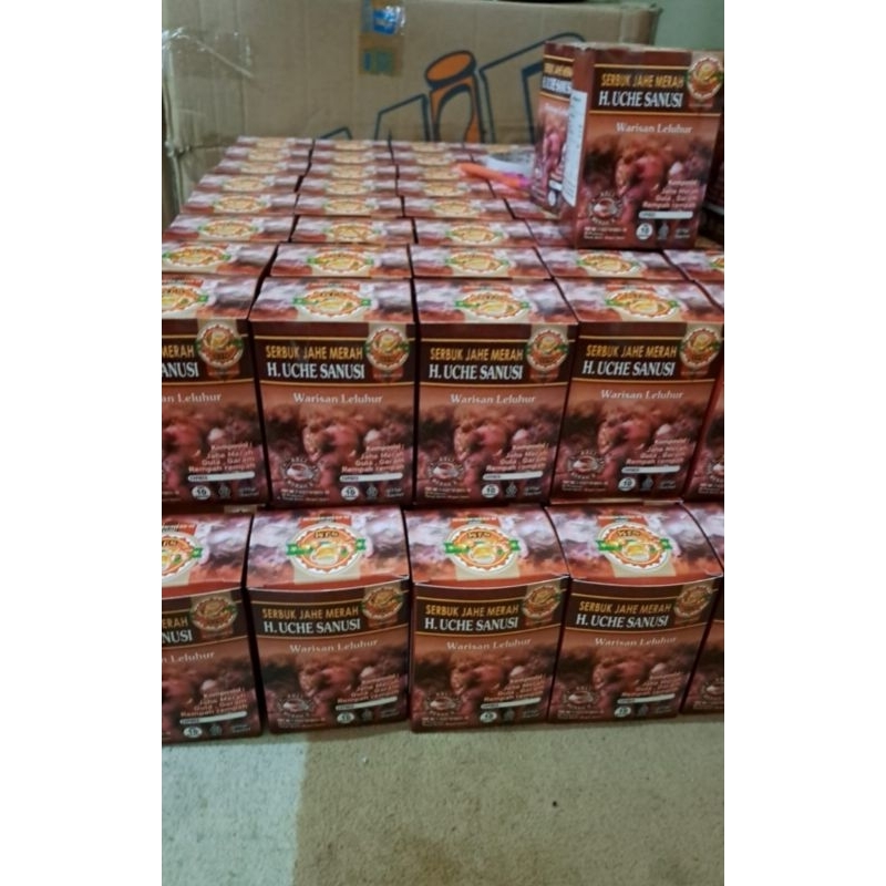 

jahe merah serbuk instan H uche sanusi 1 box 150gram