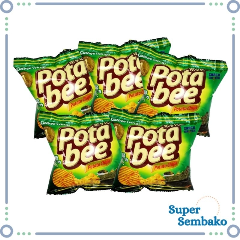 SNACK MAKANAN RINGAN POTABEE POTATO CHIPS 15gr RENCENG ISI 10 PCS