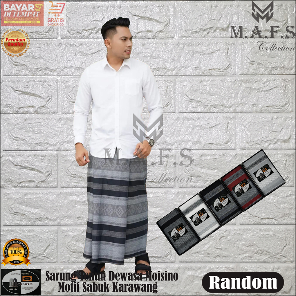SARUNG TENUN SARUNG DEWASA MOTIF SABUK KARAWANG MOISINO