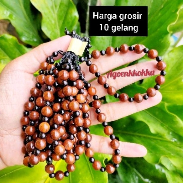 Grosir 10 pcs Gelang angggur kombinasi motif coklat kokka kaokah