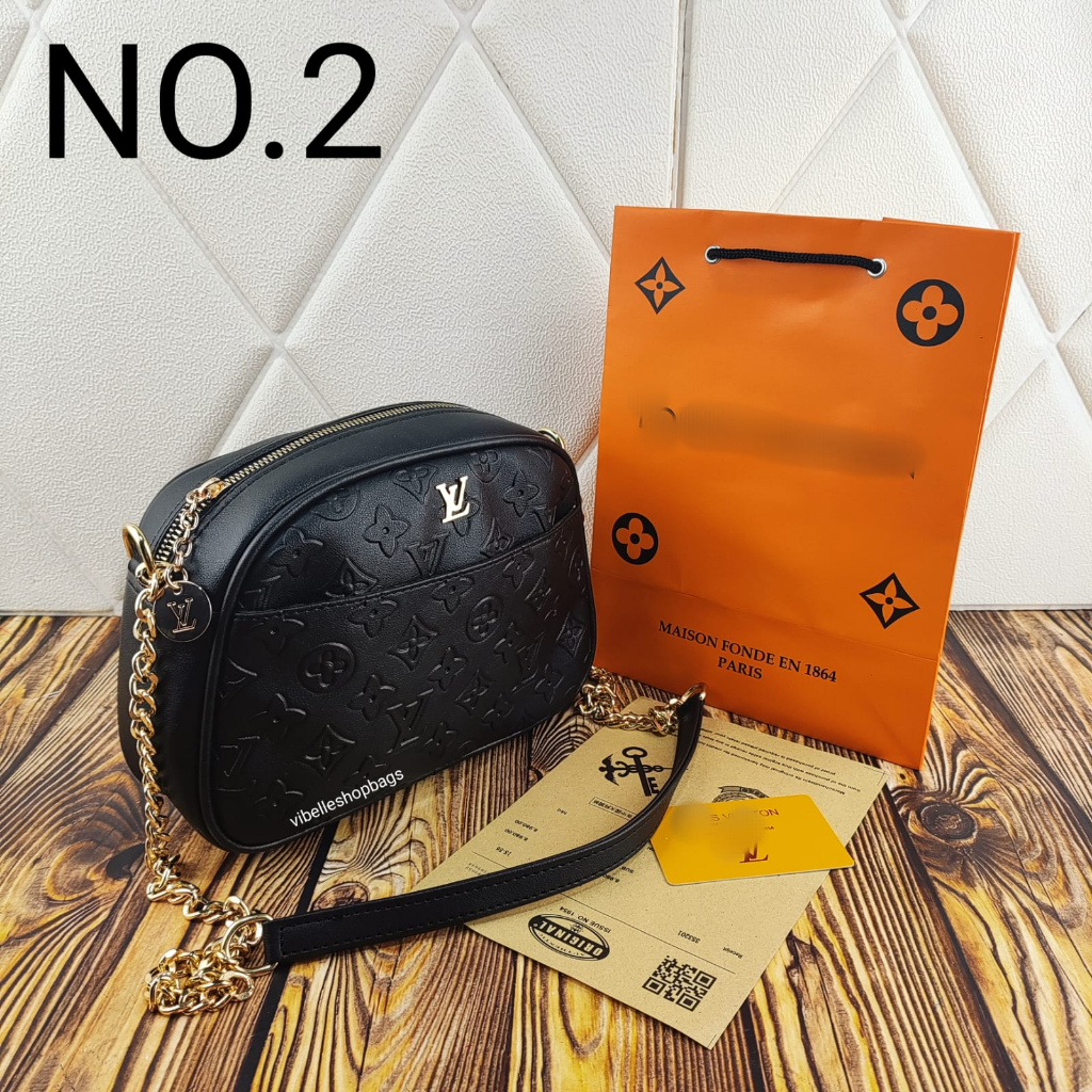 Tas Selempang Wanita MDB208 - Tas Selempang Wanita Fashion Sling Bag Chain Shoulder Bag - Tas Selempang Les Esprit Crossbody - New Collection Tas Selempang Wanita - OTHELIA BAG - Tas Selempang Les Paris Lynella Crossbody 0520