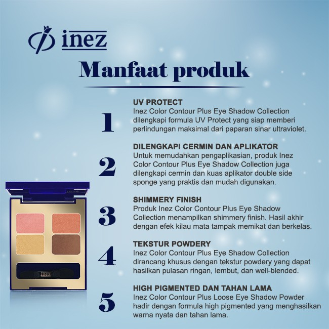 MFI - Inez Cosmetics Eyeshadow Collection | BPOM