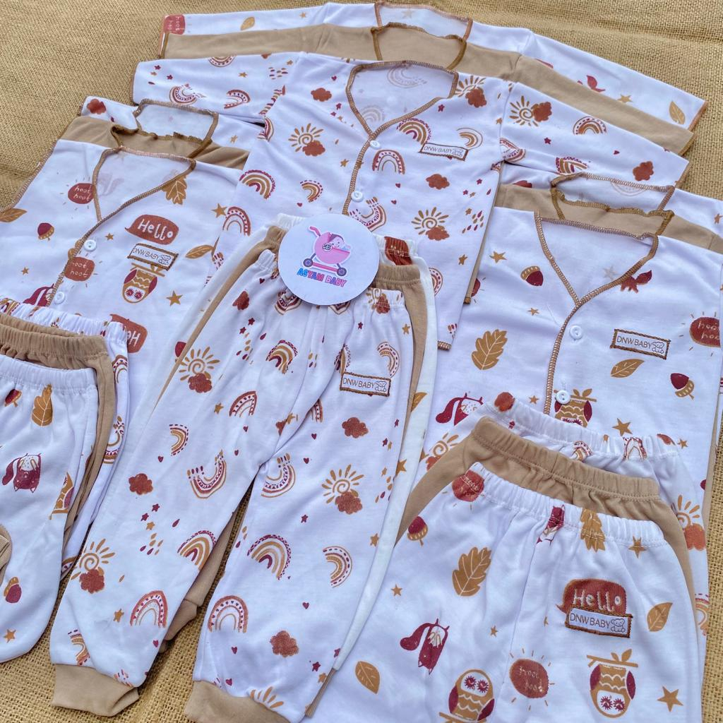 18 PCS BAJU BAYI BARU LAHIR NEWBORN SERIES COKLAT