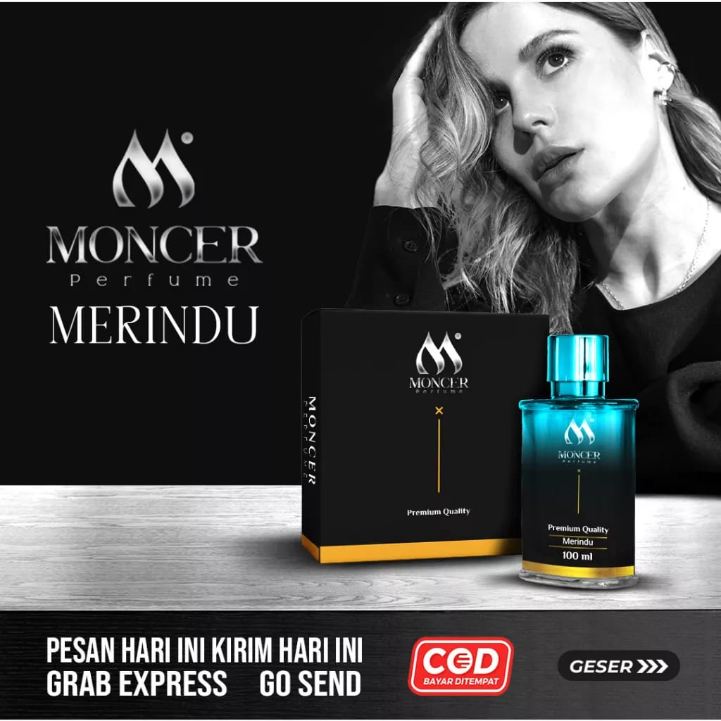 Parfum Moncer 100 ML Memiliki 4 Varian Memikat- Mendalam-Merindu-Mesra