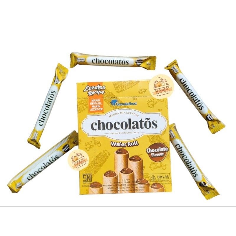 

Chocolatos Rolls / Wafer Rolls (1 Box isi 24pcs)