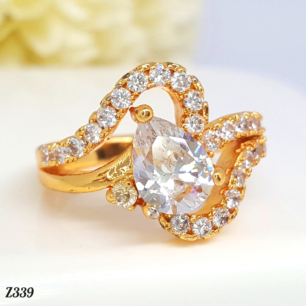 PGX Cincin Xuping Wanita Aksesoris Fashion Perhiasan Lapis Emas Premium - Z339