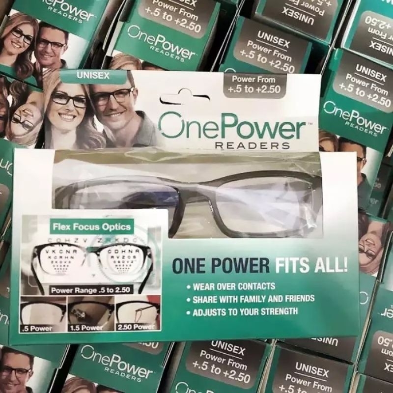 Kacamata One Power Readers Unisex Plus 0.5-2.5 Memperjelas Penglihatan Design Trendy Modis Bahan Ringan Kuat Tahan Lama / Kacamata Lansia Modis Ringan / Kacamata Membaca Ringan Murah / Kacamata Unisex / Kacamata Baca Murah Trendy / Kacamata Plastik Lentur