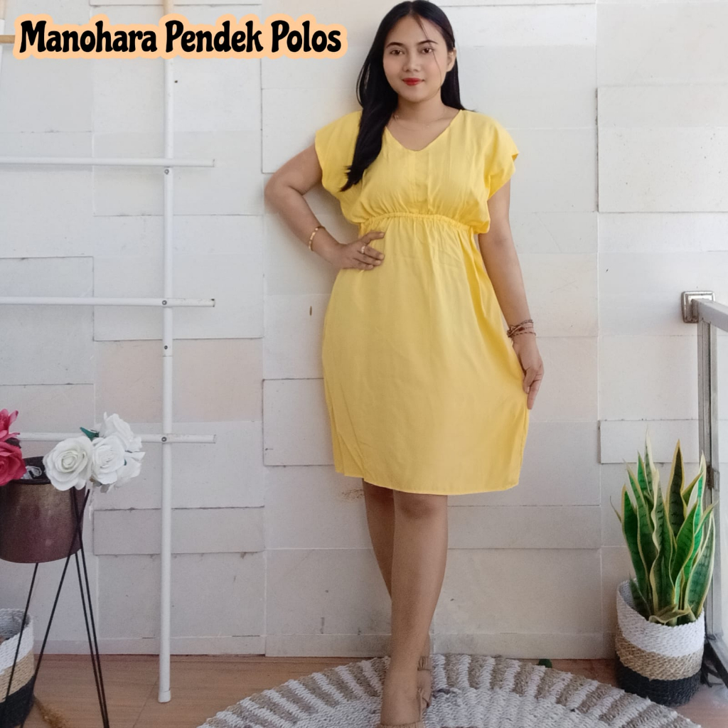 DRESS / DASTER BALI MANOHARA PENDEK POLOS