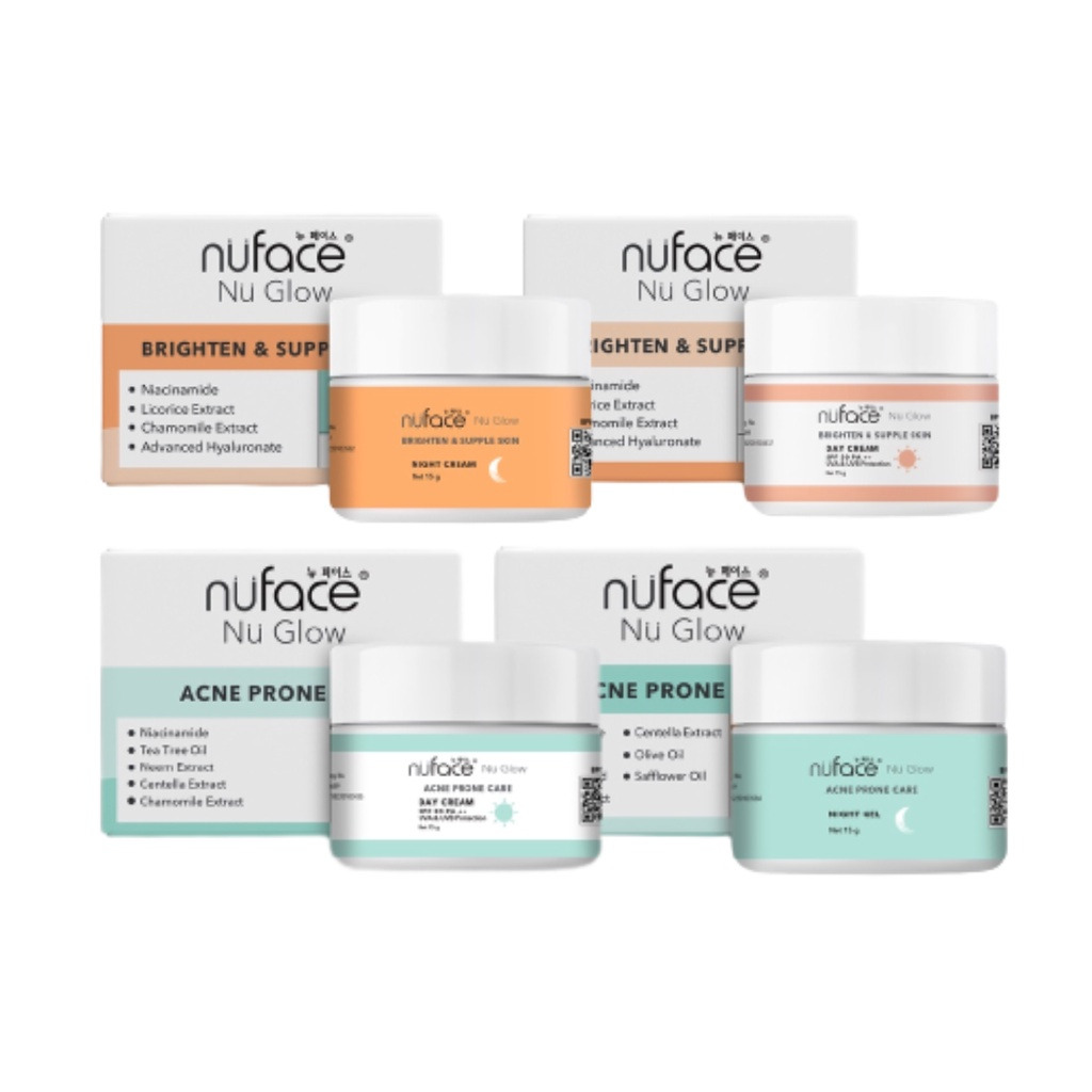 NUFACE Nu Glow Skincare | Face Serum | Facial Wash | Sunscreen | Lipcream | Liptint | Sunscreen BPOM