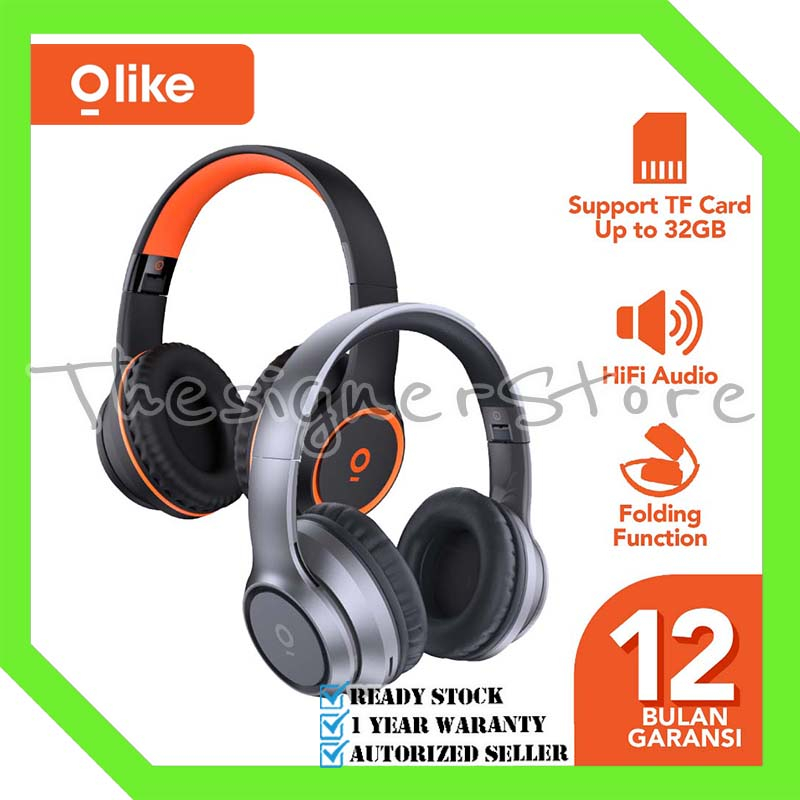 Olike H1 Gaming Wireless Headset On Ear With Mic Purebass Headphone