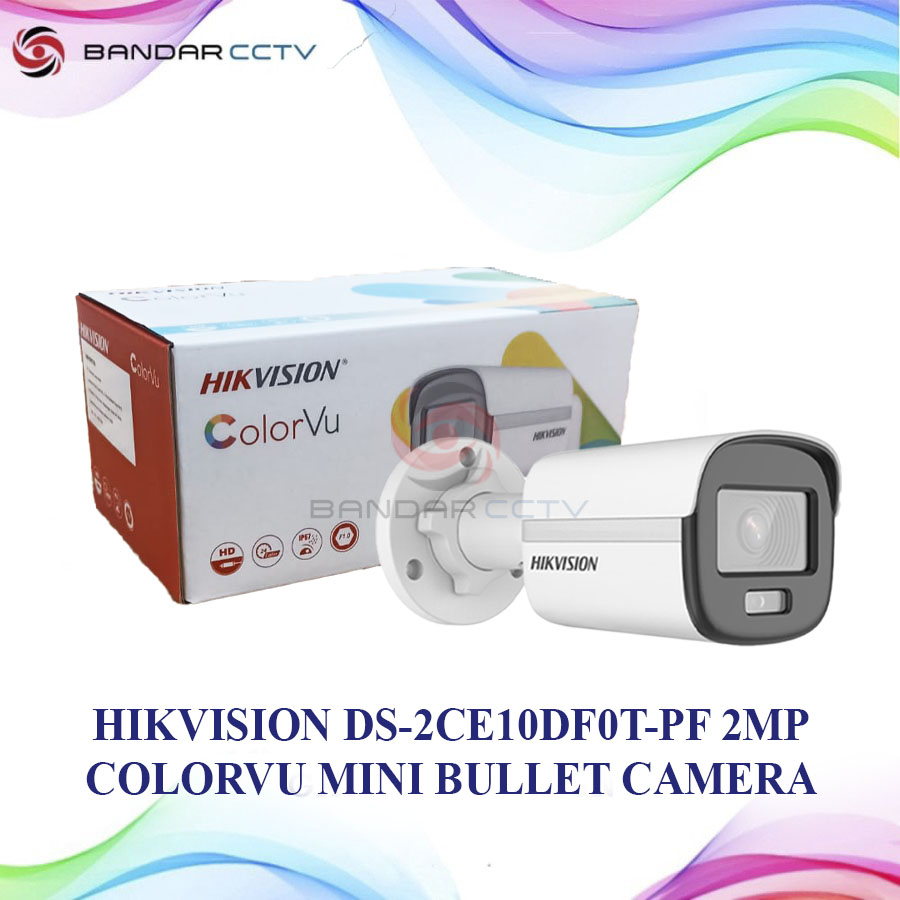 HIKVISION DS-2CE10DF0T-PF 2MP ColorVu Mini Bullet Camera