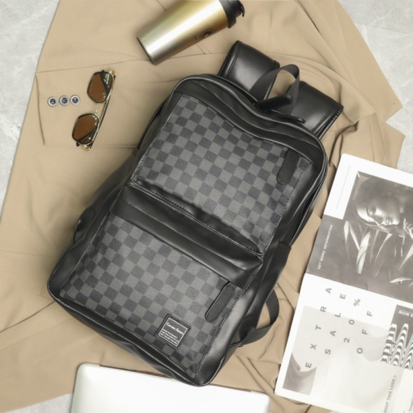 Unik Tas Ransel Kulit Pria Tas Backpack Ransel Dewasa MORRENO MONOCHROME Diskon