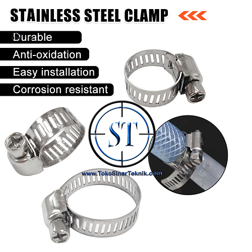 Klem Selang Klem Cincin Selang Bensin Regulator Gas Air Stainless Steel Hose Clamp