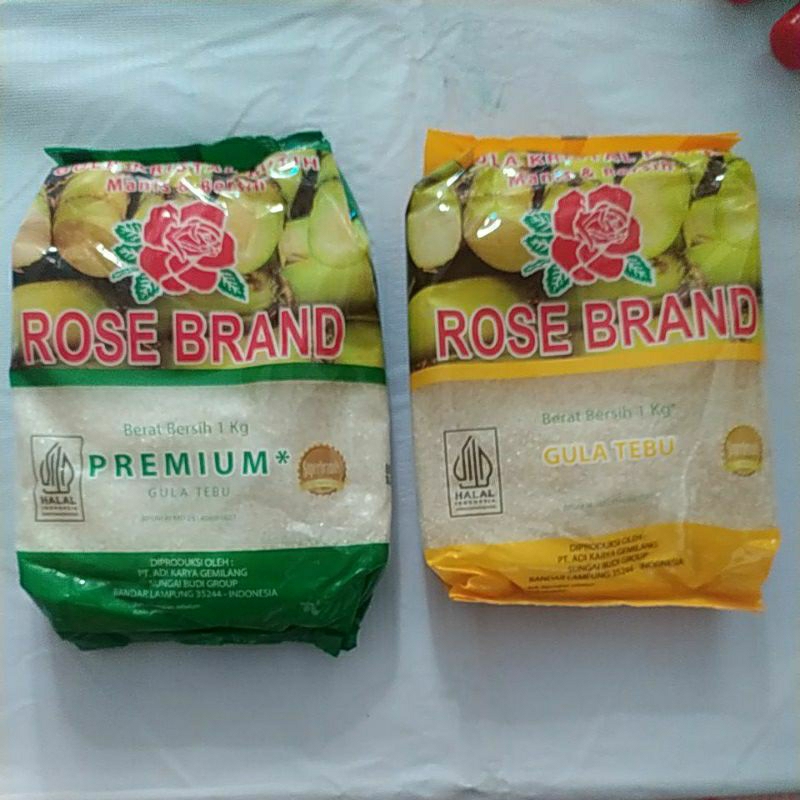 

Rose brand 1kg, gula tebu kristal