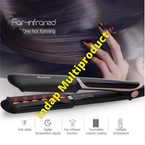 Catok Rambut Kemei Km-2212 Pelurus Rambut Infrared