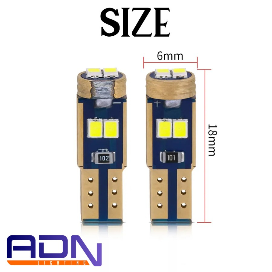 ADN.in Lampu LED T5 Speedometer Dashboard 6 titik mata SMD SUPERB Mobil Motor